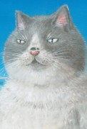 Постер к аниме Грустный и толстый кот